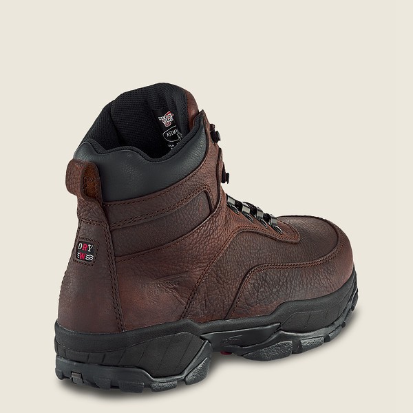 Red Wing Hiking Boots Truhiker - 6-inch Waterproof Soft Toe - Dark Brown - Mens YDI927165